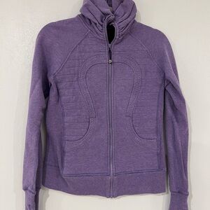 Lululemon Athletica Heathered Purple Zip-Up Jacket